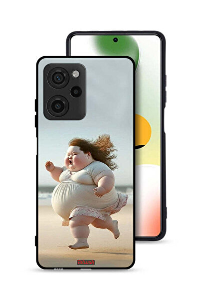 Tolwak غطاء حماية شاومي بوكو X5 برو - فتاة سمينة تركض