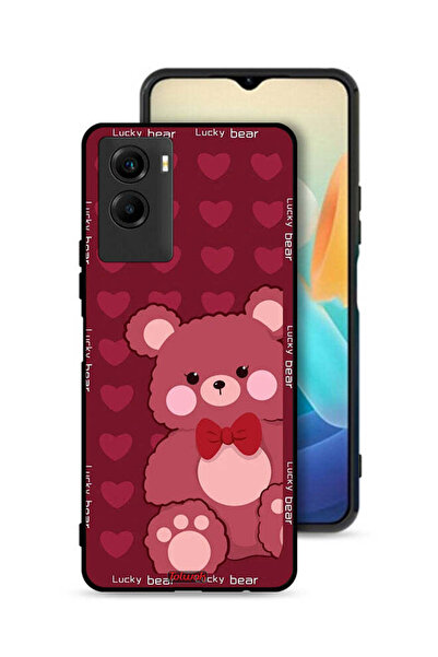 Tolwak غطاء حماية لهاتف Vivo Y55s 5G (2021) بتصميم الدب المحظوظ