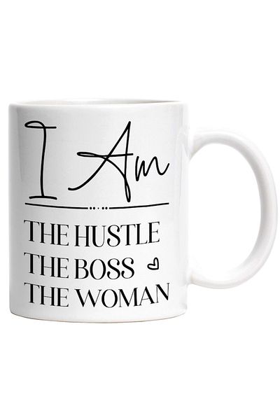 INOVATIX Personalized white mug, for working women who are also bosses - success, INOVATIX®. 330ml