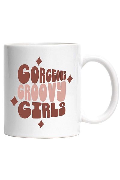 INOVATIX Personalized white mug, for gorgeous, beautiful and cool girls, INOVATIX®. 330ml