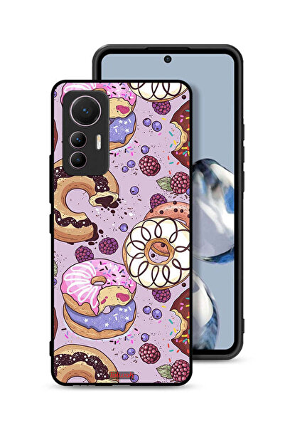 Tolwak غطاء حماية لهاتف شاومي 12 لايت برسومات دوناتس آرت