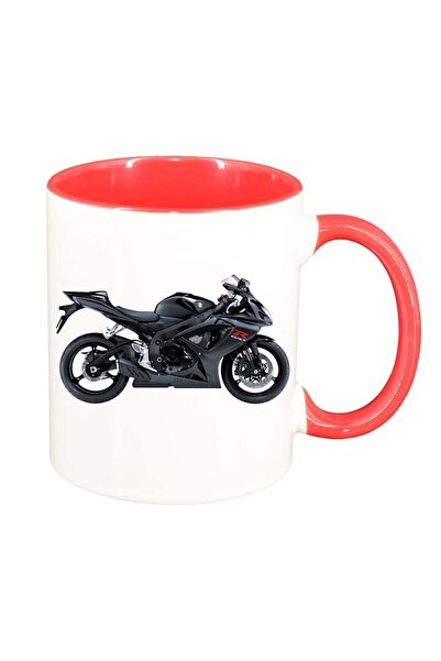 INOVATIX Cana alba personalizata, Motor, interior rosu, D56, INOVATIX®. 330ml