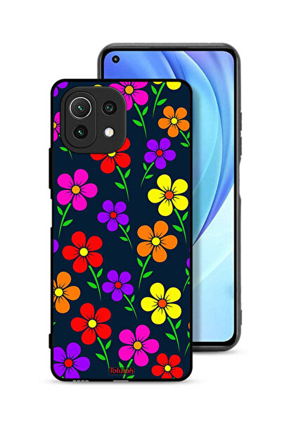 Tolwak غطاء حماية لهاتف شاومي مي 11 لايت - زهور ملونة