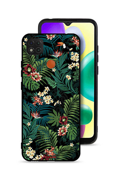 Tolwak غطاء حماية لهاتف شاومي ريدمي 9C بنقشة أوراق استوائية