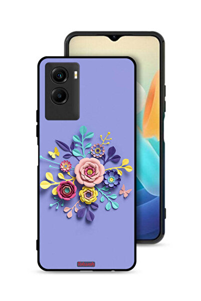 Tolwak غطاء حماية لهاتف Vivo Y55s 5G (2021) برسومات زهور فنية