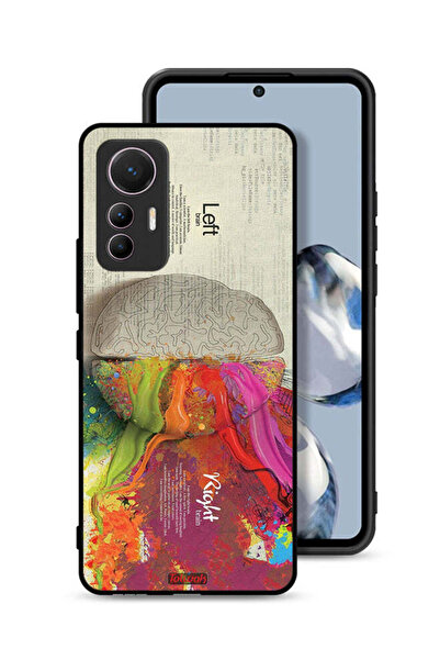 Tolwak غطاء حماية لهاتف شاومي 12 لايت بتصميم تجريدي لعلم الدماغ