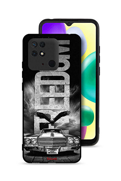 Tolwak Xiaomi Redmi 10C Protective Case Cover Freedom Art