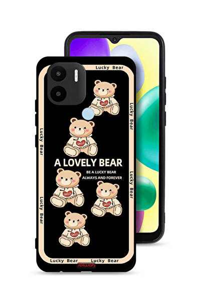 Tolwak غطاء حماية لهاتف Xiaomi Redmi A1 Plus - دب جميل