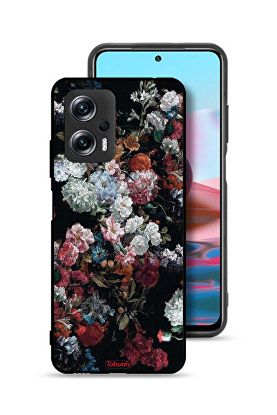 Tolwak غطاء حماية لهاتف شاومي ريدمي نوت 11T برو 5G بنقشة ورود عتيقة