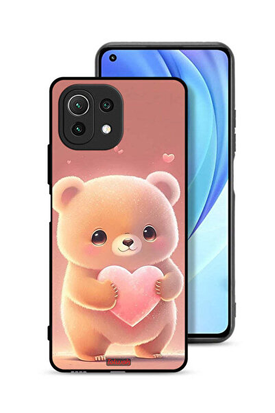 Tolwak غطاء حماية لهاتف شاومي مي 11 لايت باندا صغير لطيف يحمل قلبًا