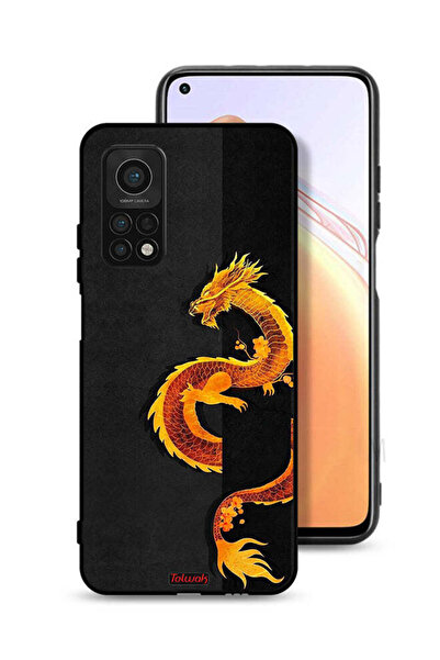 Tolwak Xiaomi Mi 10T Pro 5G Protective Case Cover Dragon Art