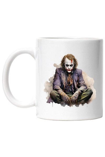INOVATIX Personalized white mug, Joker, DC, Fictional Character, Villain, Movies, INOVATIX®. 330ml