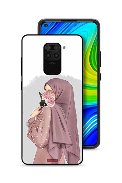 Tolwak غطاء حماية لهاتف شاومي ريدمي نوت 9 بتصميم فتاة تحمل ورودًا