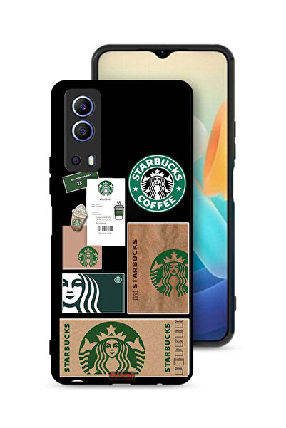 Tolwak غطاء حماية لهاتف Vivo iQOO Z3 5G، ملصق ستاربكس