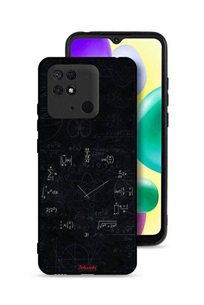 Tolwak Xiaomi Redmi 10C Protective Case Cover Maths Clock