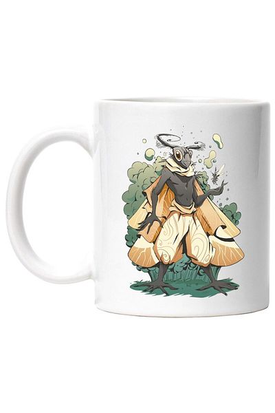 INOVATIX Personalized white mug, Monster, Fantasy, Moth, Smoke, Wings, Pants, INOVATIX®. 330ml