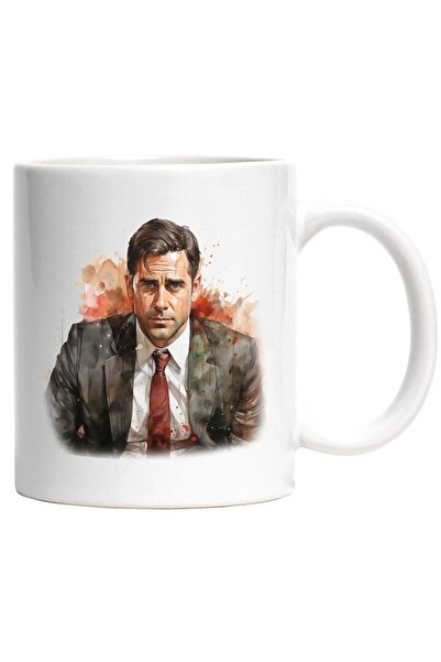 INOVATIX Cana alba personalizata, Michael Scott, Personaj, The Office, Waterc...
