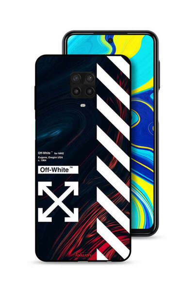 Tolwak غطاء حماية لهاتف شاومي ريدمي نوت 9 برو، ملصق أبيض فاتح