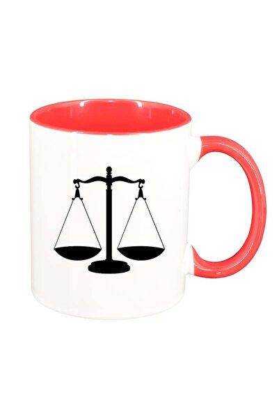 INOVATIX Personalized white mug, Zodiac sign, red interior, D156, INOVATIX®. ...