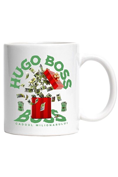 INOVATIX Personalized white mug, _Hugo Boss_ - Millionaire's Gift, INOVATIX®....
