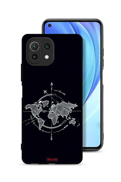 Tolwak غطاء حماية لهاتف شاومي مي 11 لايت برسومات البوصلة