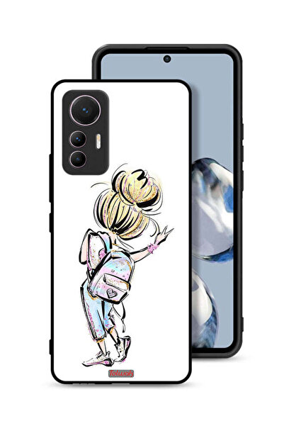 Tolwak غطاء حماية لهاتف شاومي 12 لايت بتصميم فتاة العودة إلى المدرسة