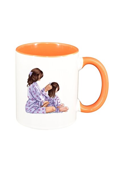 INOVATIX Cana alba personalizata, Princess, Mama Copil, Fetita, interior port...