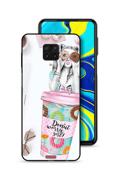 Tolwak غطاء حماية لهاتف شاومي ريدمي نوت 9 برو - فتاة دونات ووري