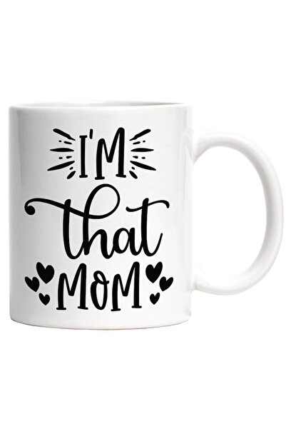 INOVATIX Cana alba personalizata, inimioare pentru o mama buna si iubita, INO...