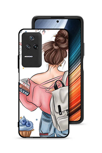 Tolwak غطاء حماية لهاتف Xiaomi Poco F4 مطبوع عليه كتب بين يديك