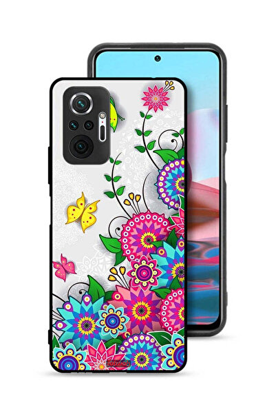 Tolwak غطاء حماية لهاتف شاومي ريدمي نوت 10 برو 4G بنقشة زهور ماندالا