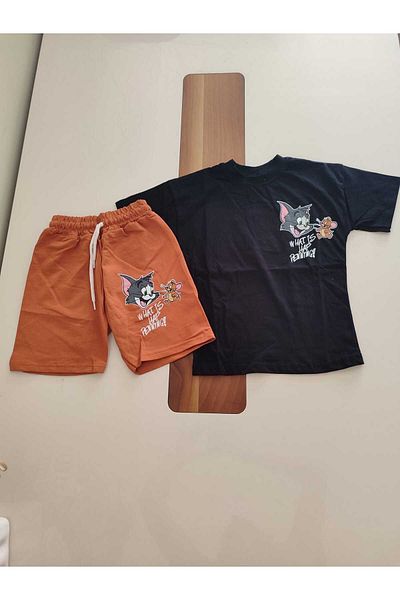 jeliboomkidswear Tom and Jerry Printed Shorts Summer Bottom Top Boy's Set