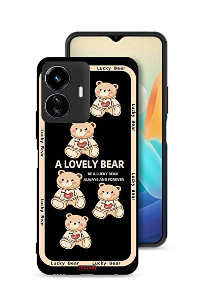 Tolwak غطاء حماية لهاتف Vivo Y77e 5G - دب جميل