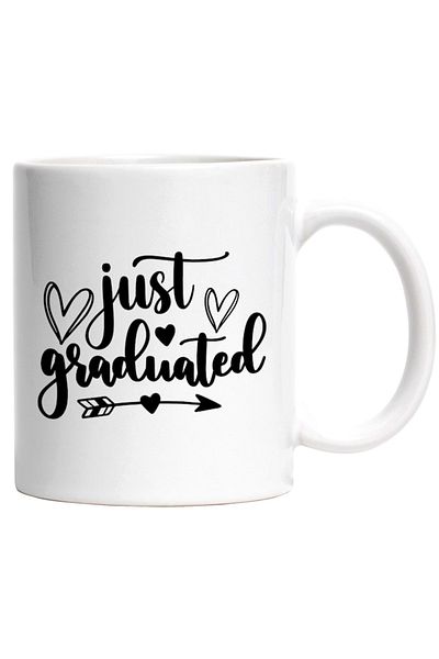 INOVATIX Personalized white mug, heart for those who have just graduated - creation, INOVATIX®. 330ml