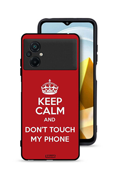 Tolwak Xiaomi Poco M5 4G Protective Case Cover Keep Calm And Dont Touch My Phone
