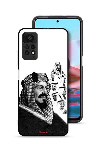 Tolwak غطاء حماية لهاتف شاومي ريدمي نوت 11 برو 5G، ملصق فني أبيض وأسود لملوك ...