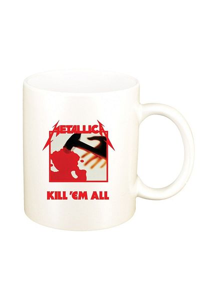 INOVATIX Personalized white mug, Metallica, D1445, INOVATIX®. 330ml