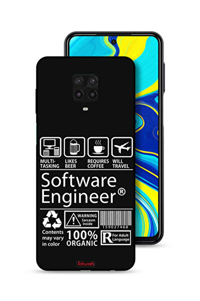 Tolwak غطاء حماية لهاتف شاومي ريدمي نوت 9S، ملصق مهندس برمجيات