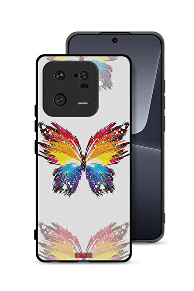 Tolwak غطاء حماية لهاتف Xiaomi 13 Pro بخلفية بسيطة وفن رقمي وبساطة الفراشة