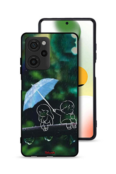 Tolwak غطاء حماية Xiaomi Poco X5 Pro بتصميم زوجين من الفن التجريدي