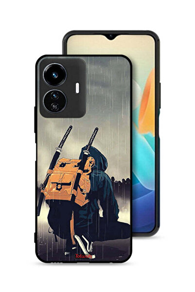 Tolwak غطاء حماية لهاتف Vivo Y77e 5G برسومات سيف ساموراي الرقمية