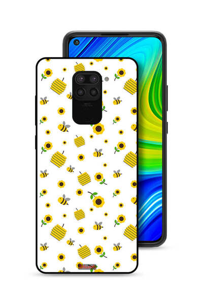 Tolwak غطاء حماية لهاتف شاومي ريدمي نوت 9 بنقشة عباد الشمس والنحل