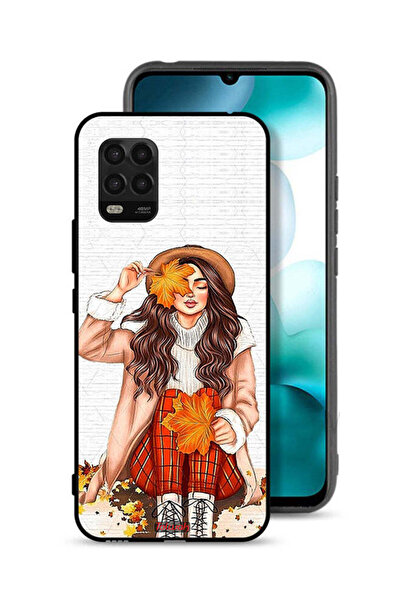 Tolwak غطاء حماية لهاتف Xiaomi Mi 10 Lite 5G يحمل صورة أوراق الخريف الفنية