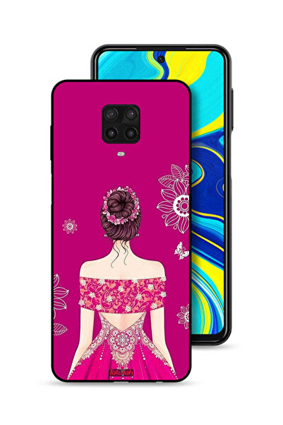 Tolwak غطاء حماية لهاتف شاومي ريدمي نوت 9 برو برسومات فتاة وزهور