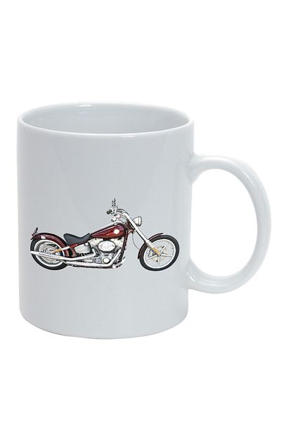INOVATIX Personalized white mug, personalized Motorcycle, 53, INOVATIX®. 330ml