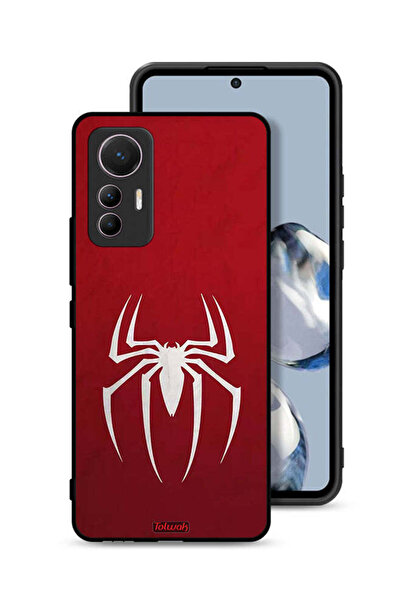 Tolwak غطاء حماية لهاتف شاومي 12 لايت بتصميم أيقونة العنكبوت
