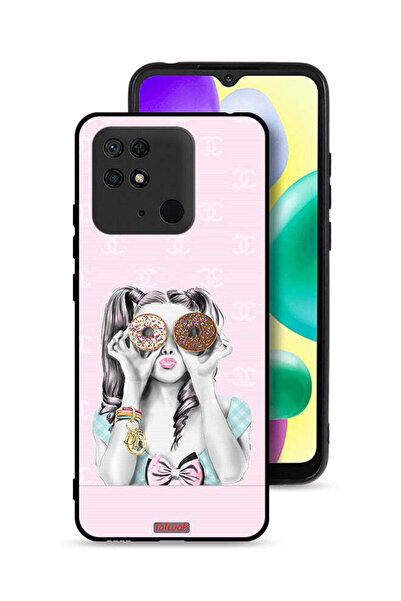 Tolwak غطاء حماية لهاتف Xiaomi Redmi 10C يحمل قطعتين من الدونات