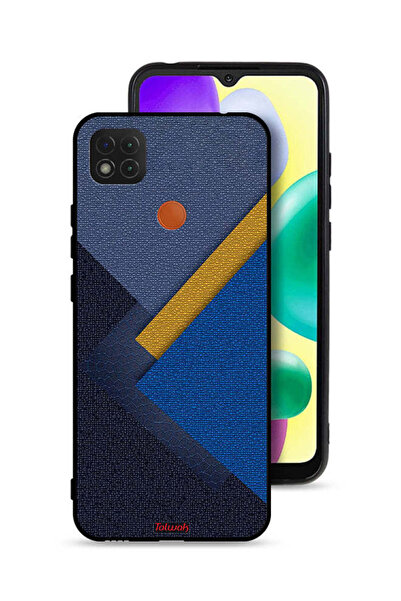 Tolwak غطاء حماية لهاتف شاومي ريدمي 9 سي بنقشة مثلثات جلدية