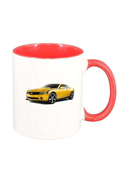 INOVATIX Personalized white mug, Car, dark red interior, D961, INOVATIX®. 330ml