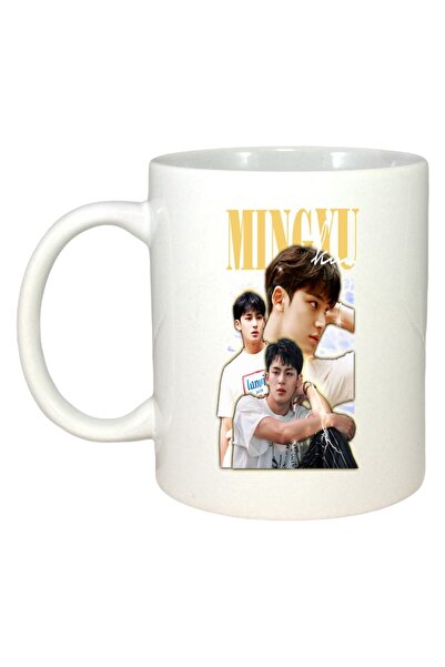 INOVATIX Cana Alba Personalizata, Formatia/trupa Mingyu, Maner Si Interior Alb, ®. 330ml